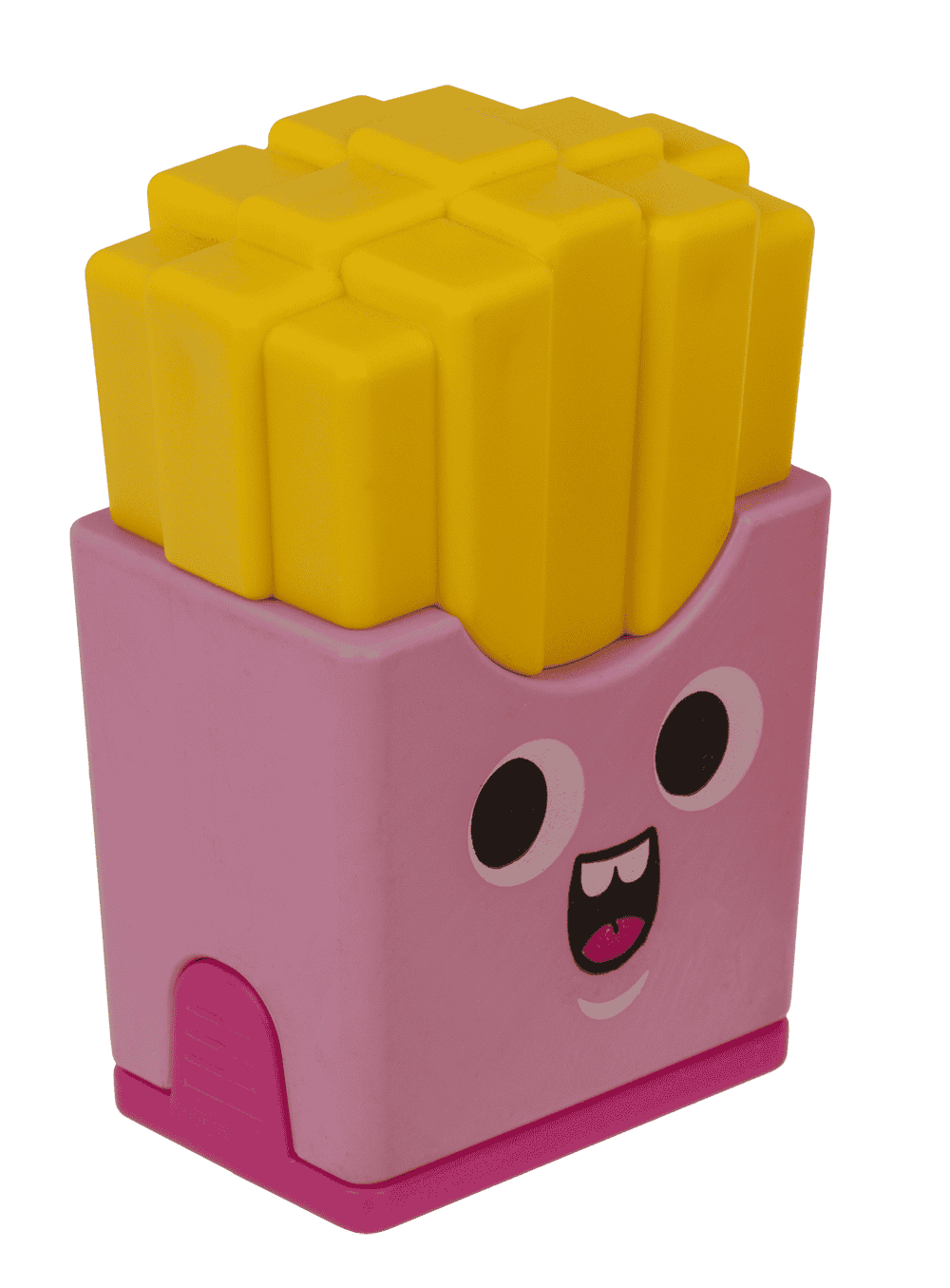 Eraser and double pencil sharpener, "Fries"