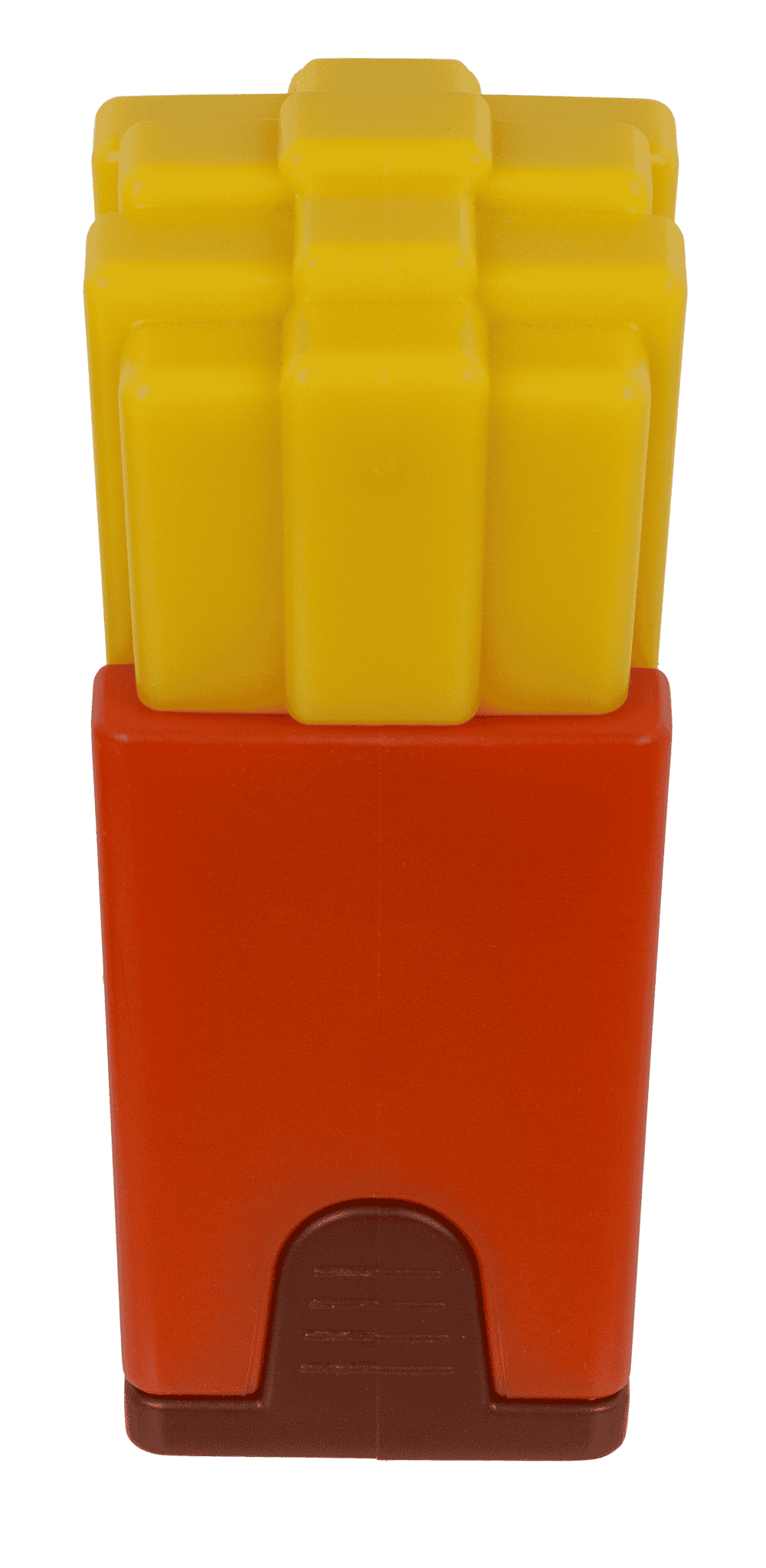 Eraser and double pencil sharpener, "Fries"