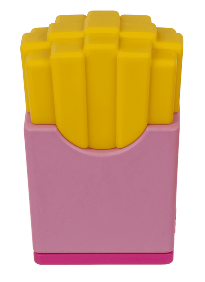 Eraser and double pencil sharpener, "Fries"