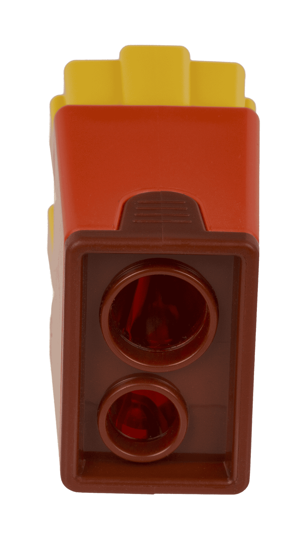 Eraser and double pencil sharpener, "Fries"