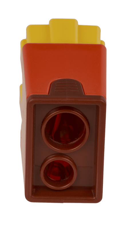 Eraser and double pencil sharpener, "Fries"