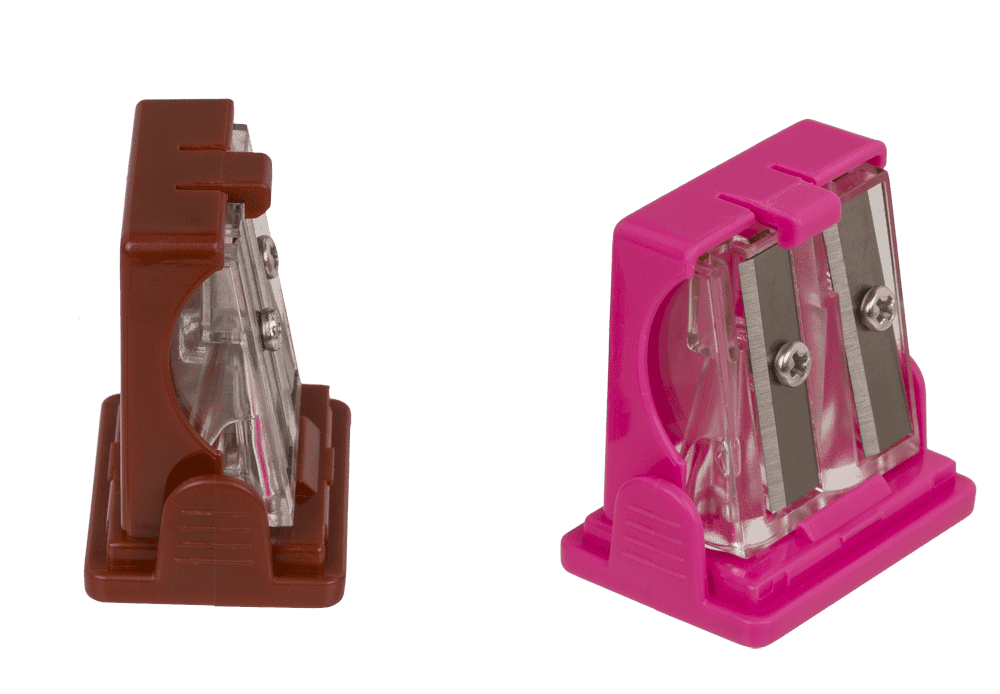 Eraser and double pencil sharpener, "Fries"