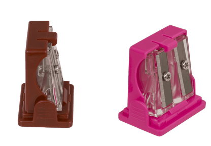 Eraser and double pencil sharpener, "Fries"