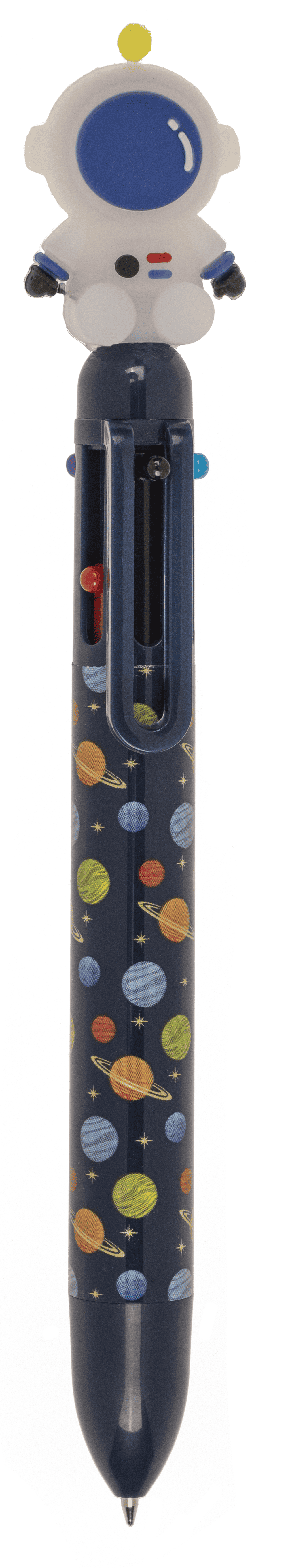 Ball Pen with 6 coloured cartridges, Space,