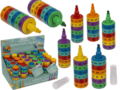 Highlighter, Mathematics Genius, 10,5 x 3 cm,