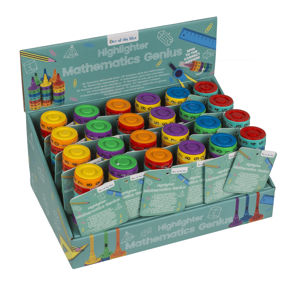Highlighter, Mathematics Genius, 10,5 x 3 cm,