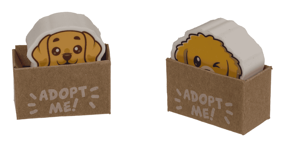 Eraser, Dog, approx. 4,2 x 2,3 cm,