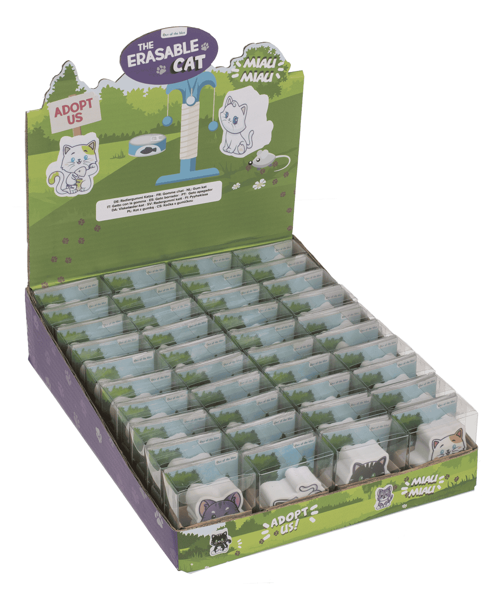 Eraser, Cat, approx. 4,2 x 2,3 cm,