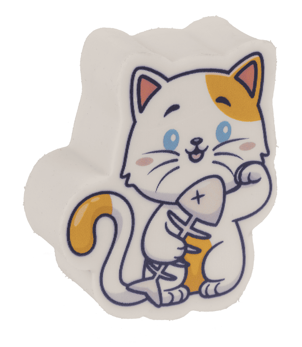 Eraser, Cat, approx. 4,2 x 2,3 cm,