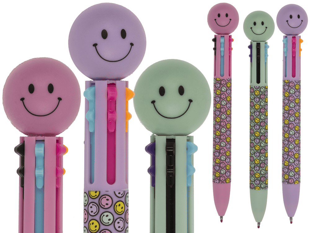Erasable Ball Pen with 6 coloured cartridges,