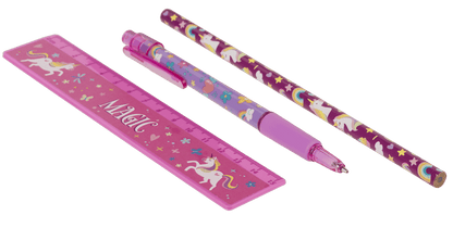 Stationery Set, Unicorn, set of 6,