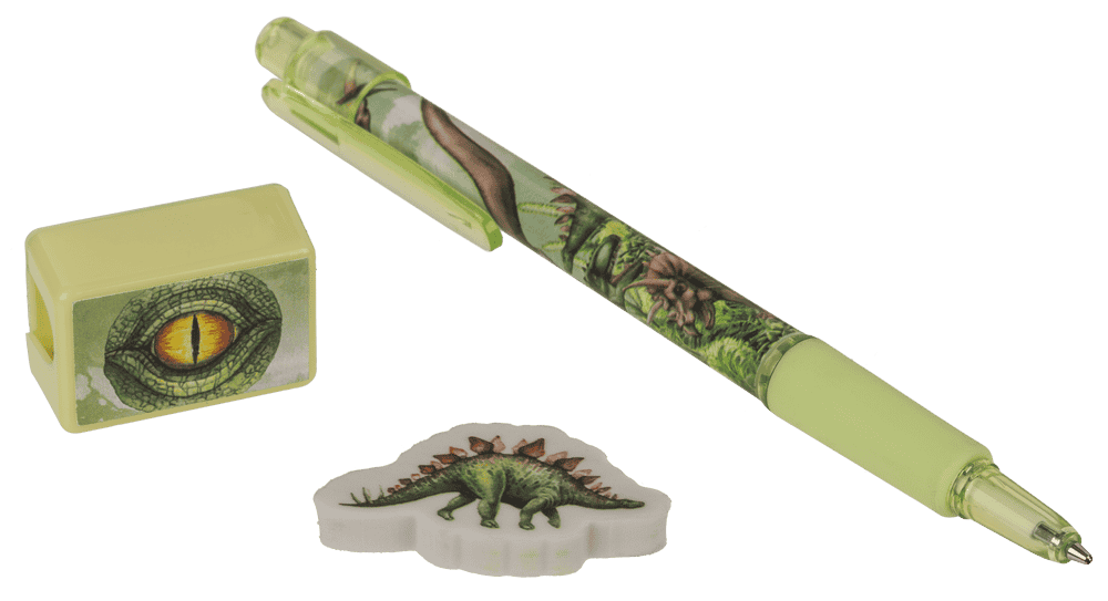 Stationery Set, Dinosaur, set of 6,
