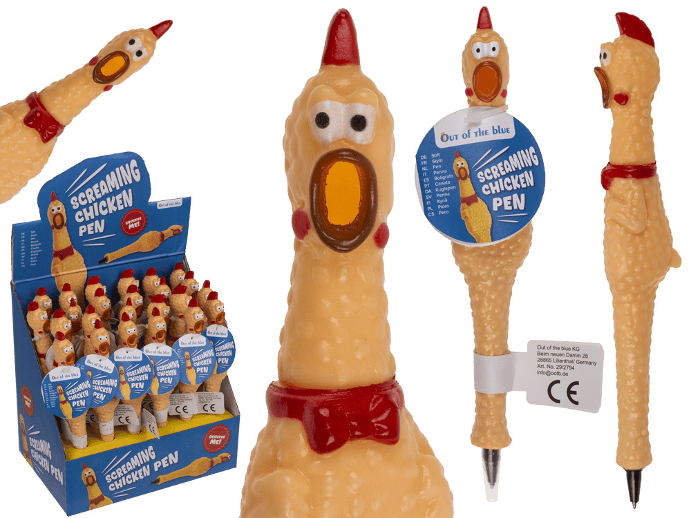 Pen, Screaming Chicken, 18,5 cm,
