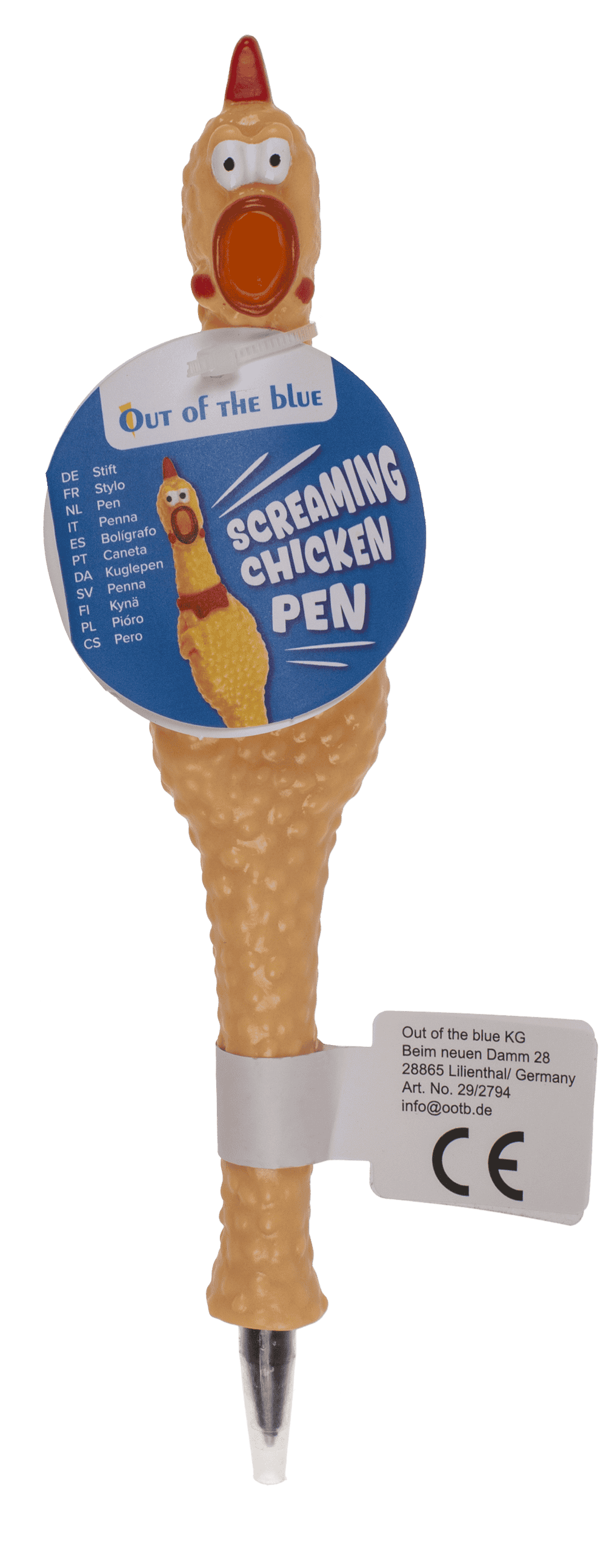 Pen, Screaming Chicken, 18,5 cm,