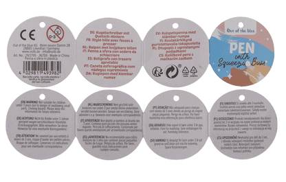 Pen with Bum, 14 cm,