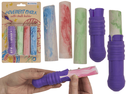 Pavement chalk, marble colours,