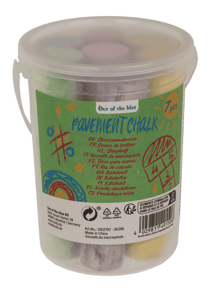 Pavement chalk, marble colours,