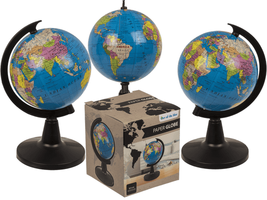 Globe, D: 8,5 cm, made of paper,