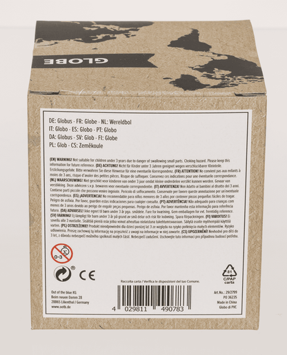 Globe, D: 10,5 cm, Plastic,