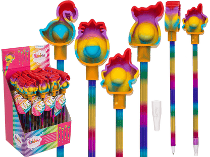 Pen, Rainbow Fidget Pop Toy,