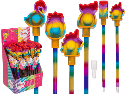 Pen, Rainbow Fidget Pop Toy,