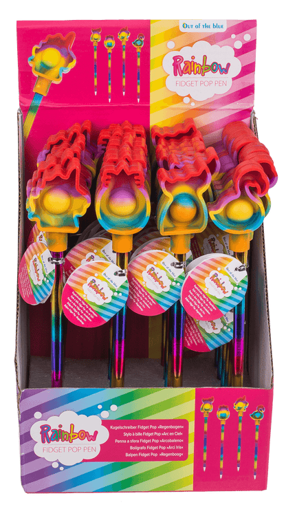 Pen, Rainbow Fidget Pop Toy,