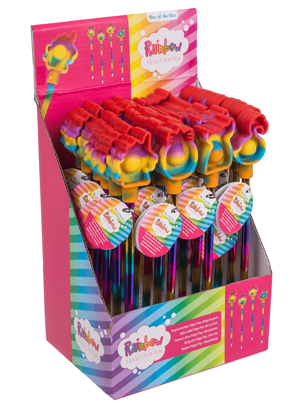 Pen, Rainbow Fidget Pop Toy,