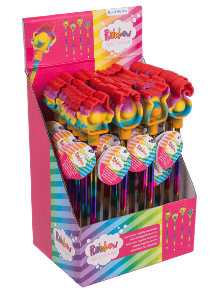 Pen, Rainbow Fidget Pop Toy,