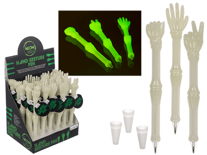 Pen, Hand Gestures, Glow in the dark,