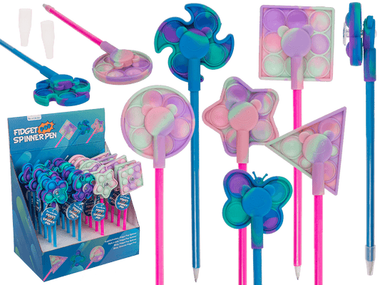 Pen, Fidget Pop Spinner, approx. 24 cm,