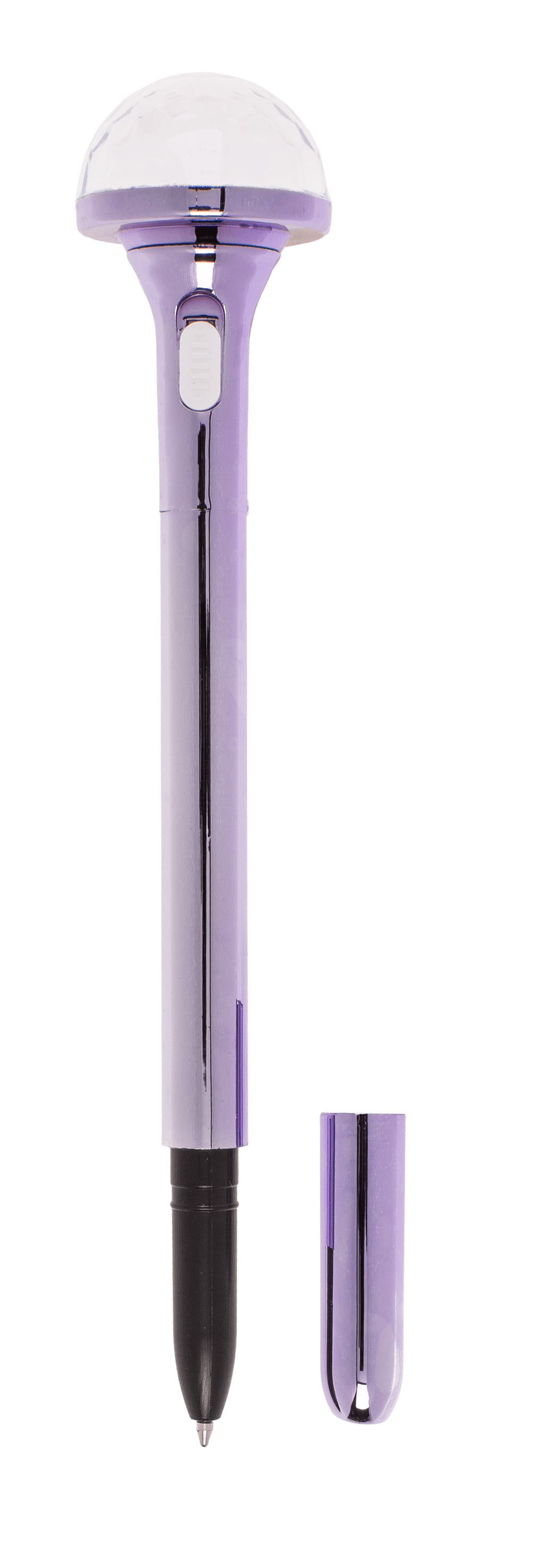 Pen, Disco ball, with LED (incl. batteries)
