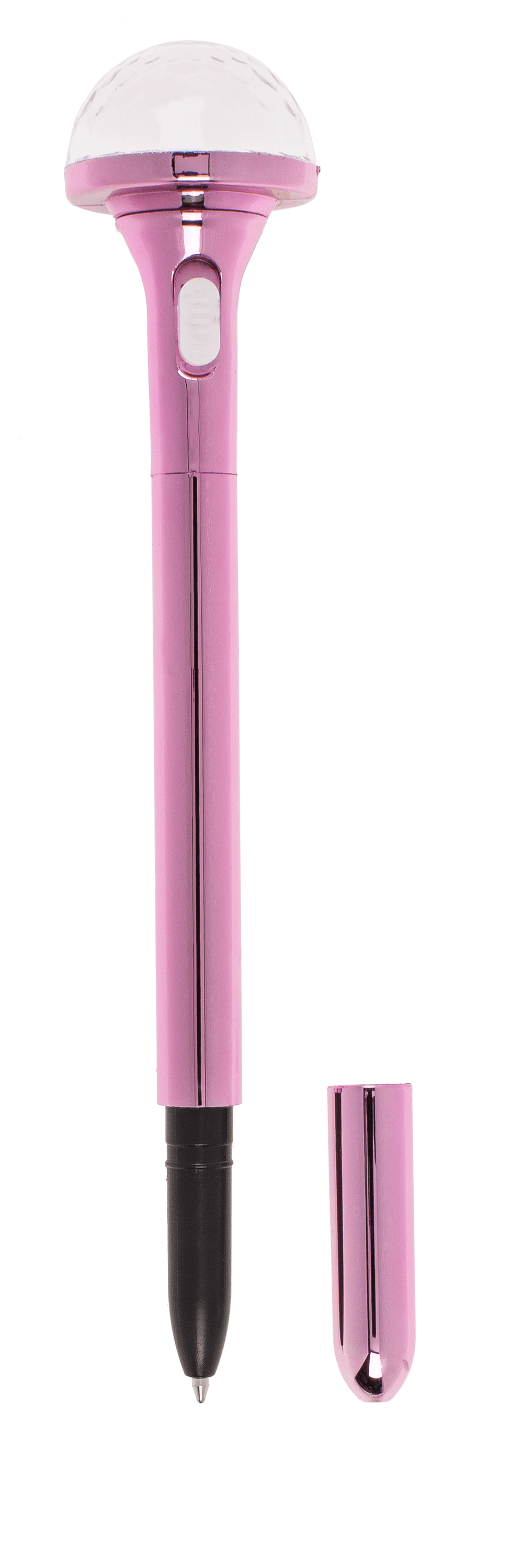 Pen, Disco ball, with LED (incl. batteries)