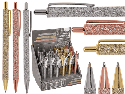 Metal pen, Glitter,