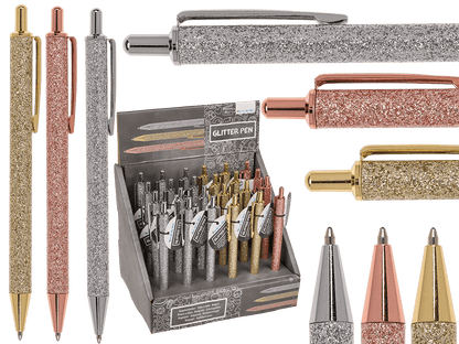 Metal pen, Glitter,