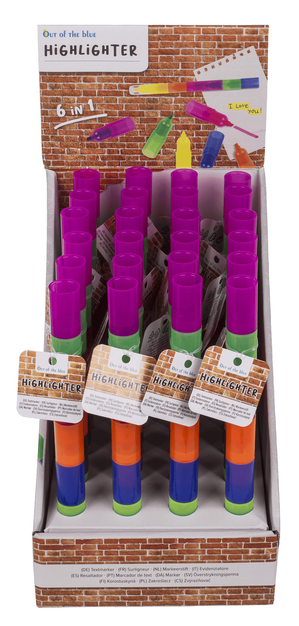 Highlighter, 6 in 1,