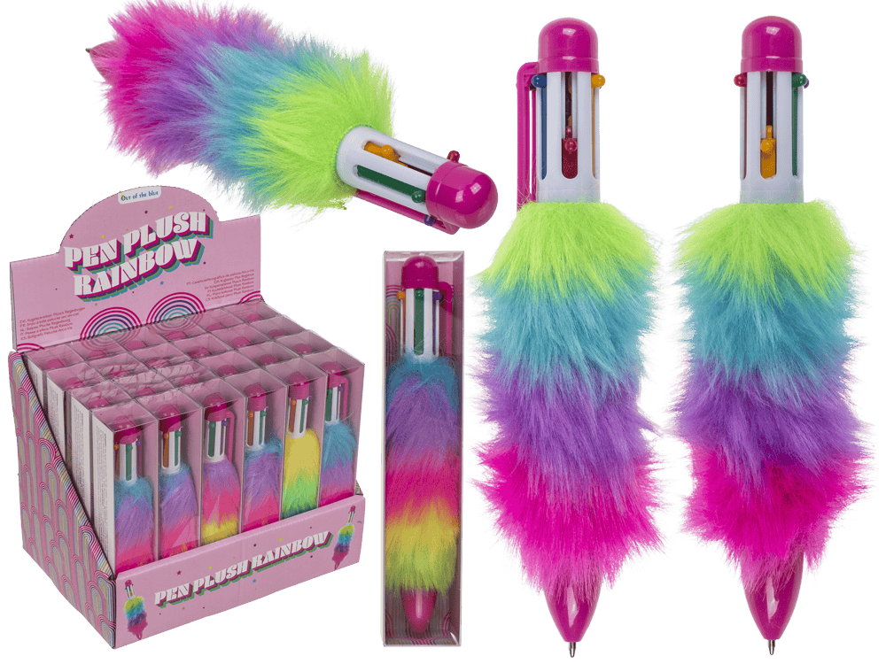 Pen, Plush Rainbow,