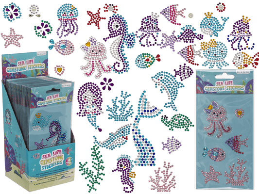 Gemstone Stickers, Sealife collection,