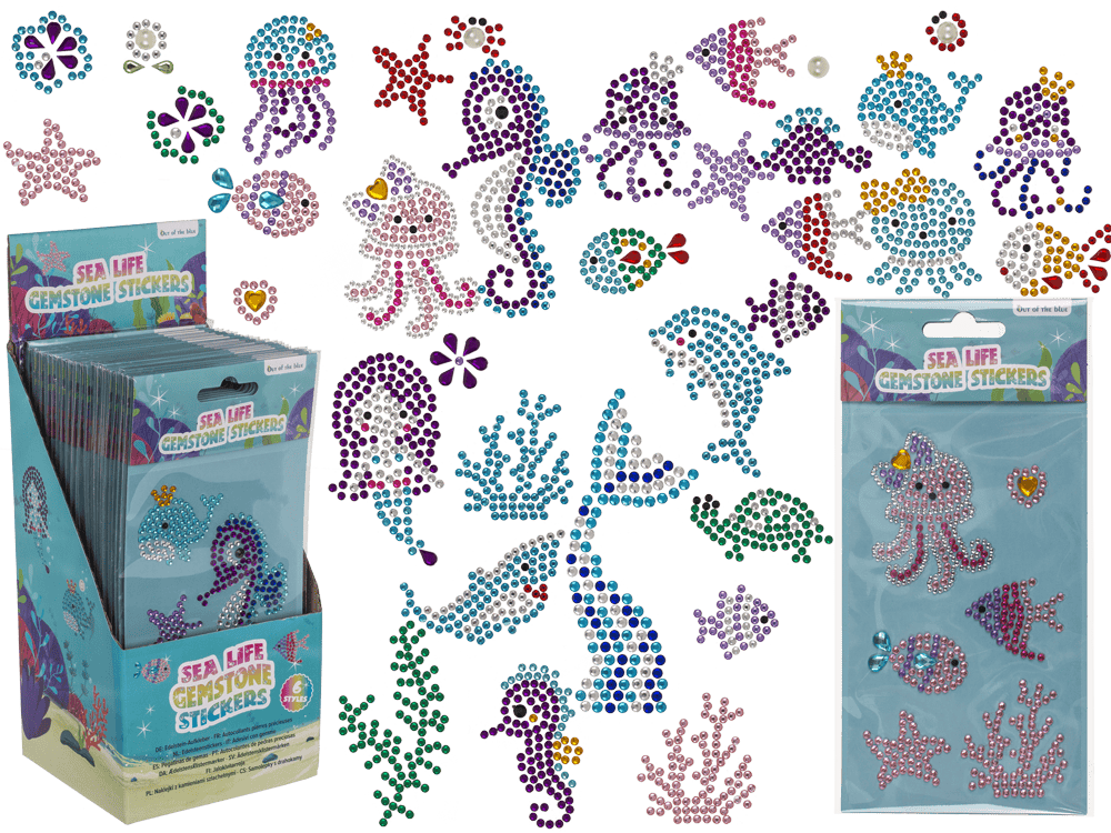 Gemstone Stickers, Sealife collection,