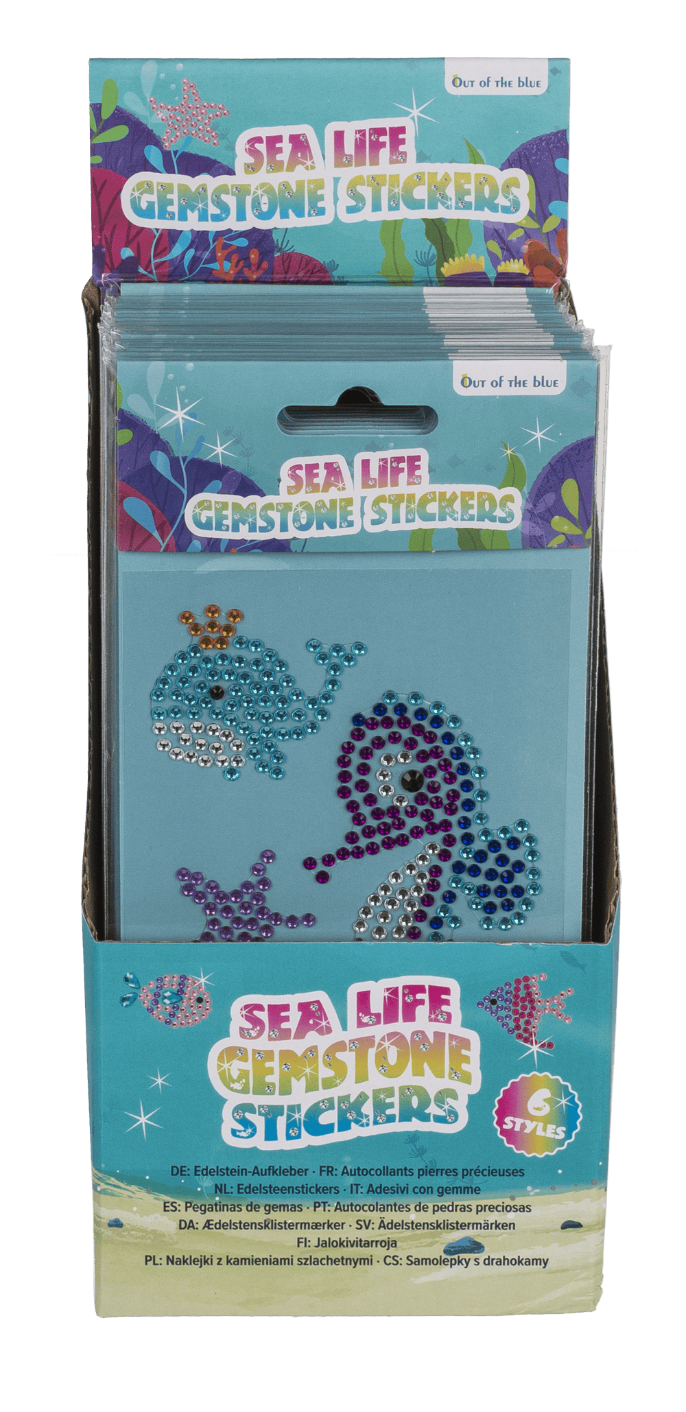 Gemstone Stickers, Sealife collection,