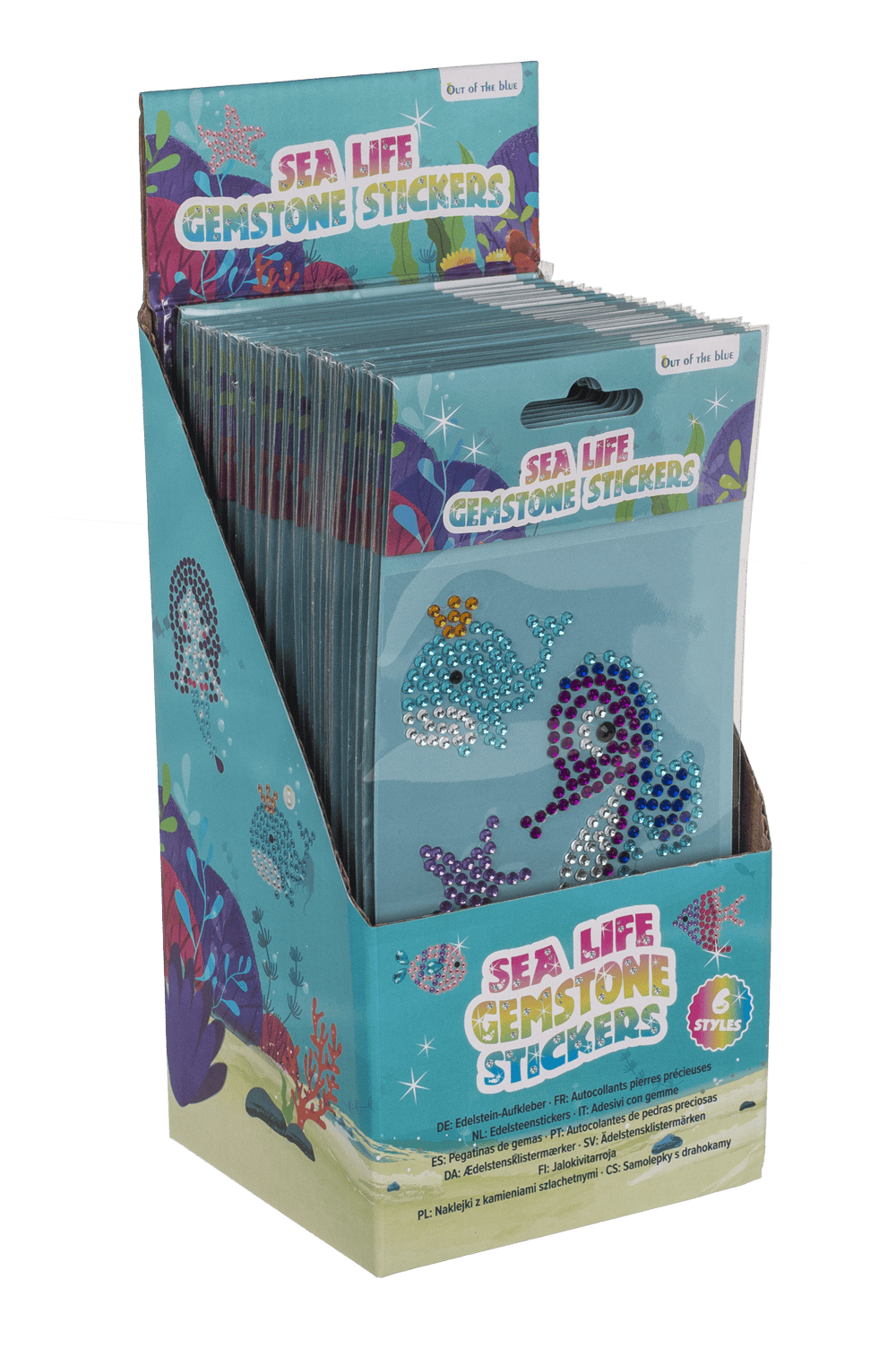Gemstone Stickers, Sealife collection,