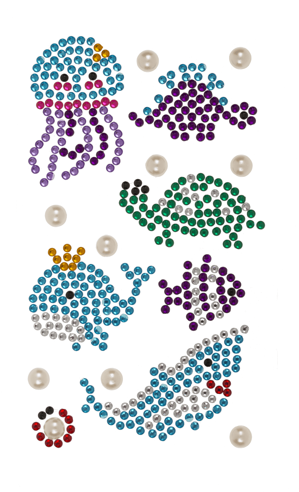 Gemstone Stickers, Sealife collection,