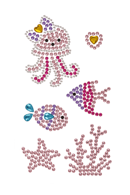 Gemstone Stickers, Sealife collection,