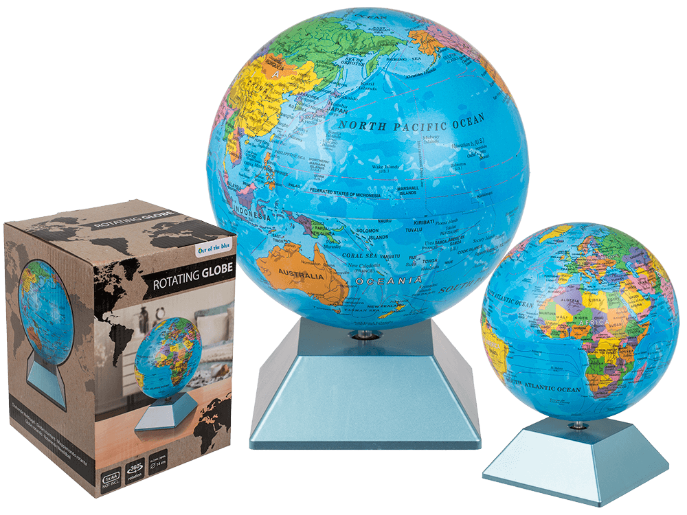 Rotating globe,