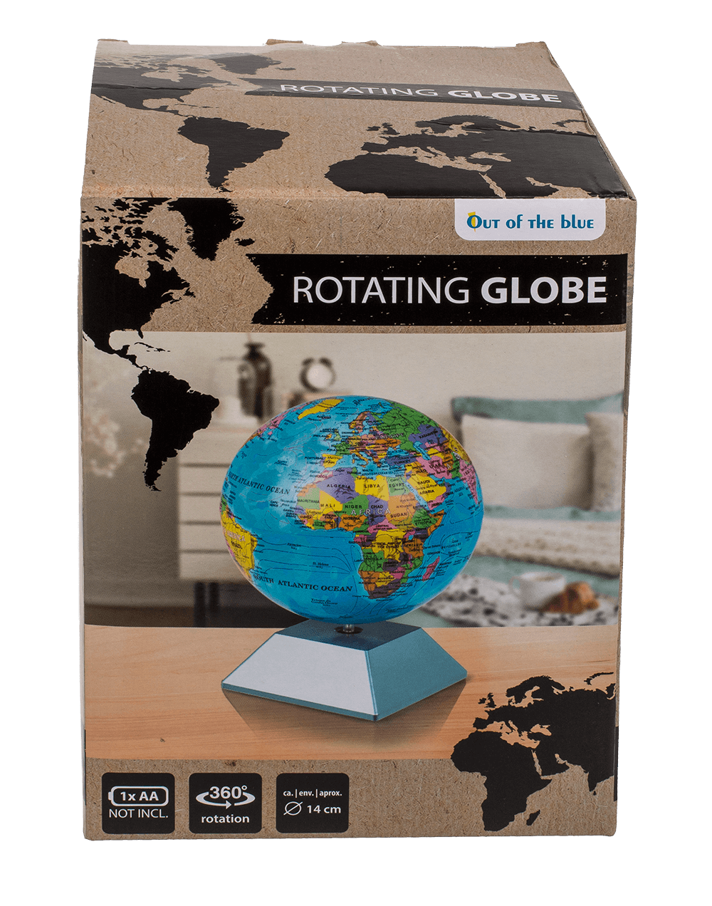 Rotating globe,