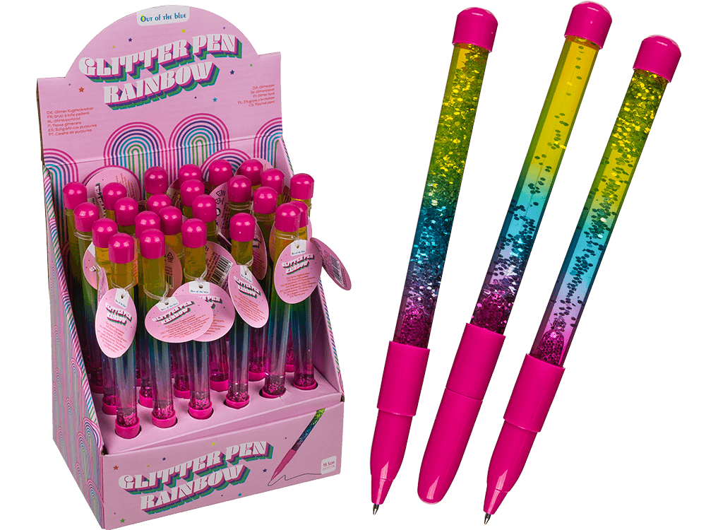 Plastic pen, Liquid Glitter,