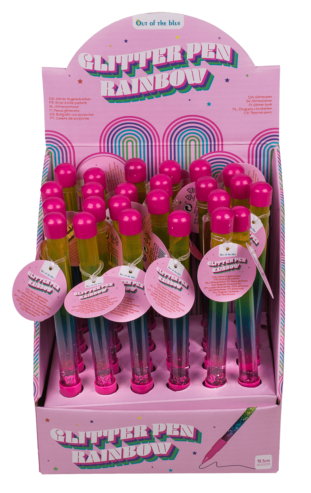 Plastic pen, Liquid Glitter,