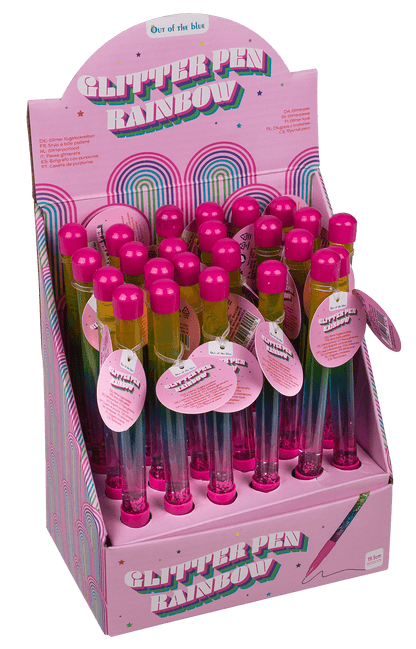 Plastic pen, Liquid Glitter,