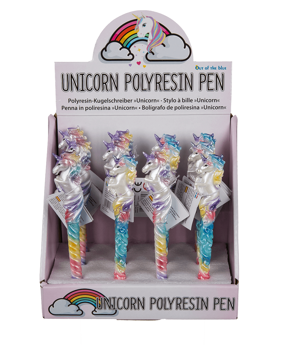 Polyresin pen, Unicorn,