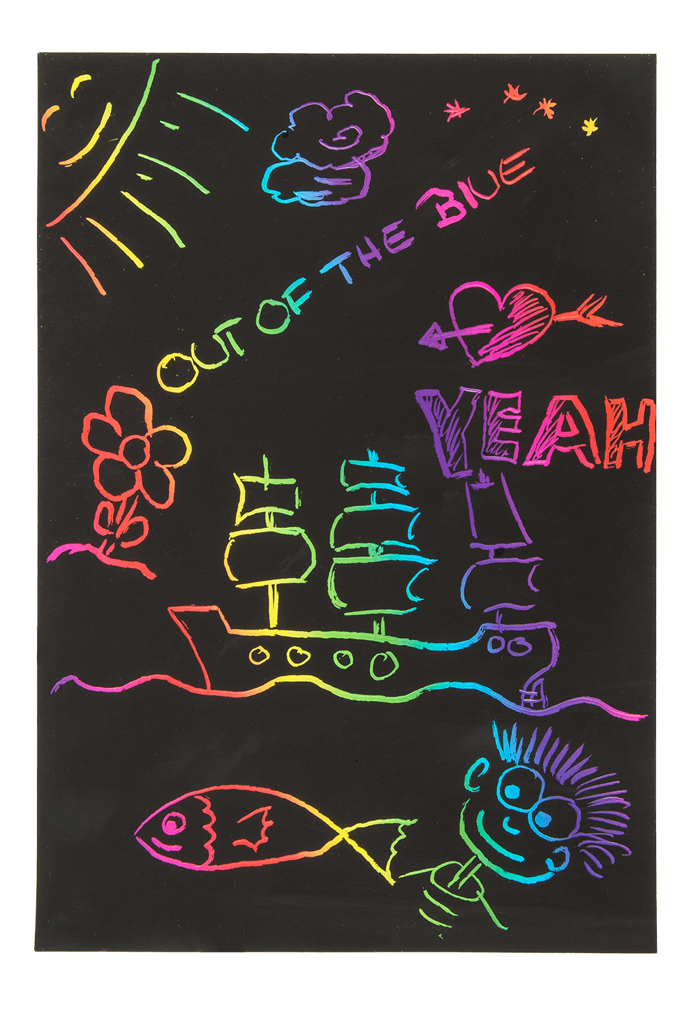 Scratch Sheet, Colourful,