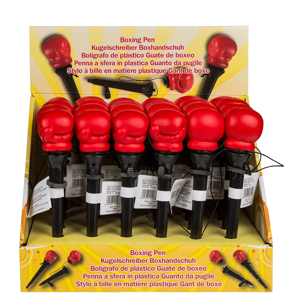 Ball Pen, Boxing Glove with activation mechanism,